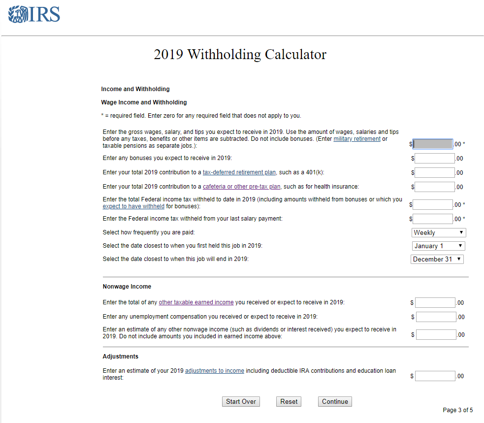 IRS Withholding Calculator will tell you if you can have more money in your next paycheck by making correct withholding. 