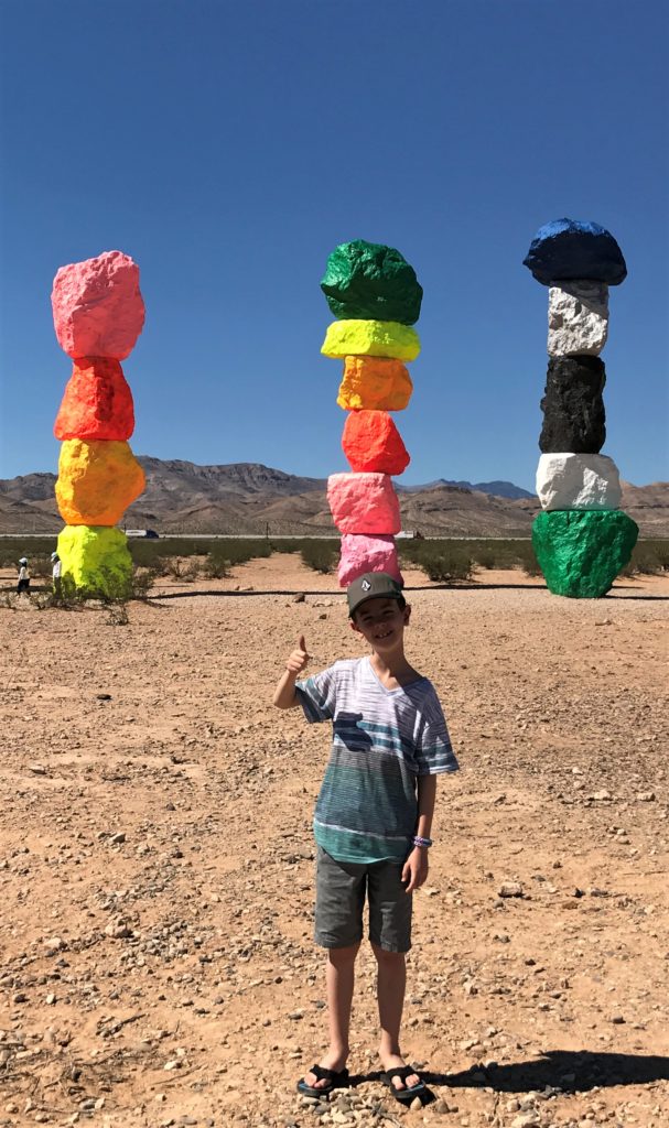 Seven Magic Mountains | Art Display in Las Vegas | Free fun off the Strip | Affordable things to do with kids in Las Vegas