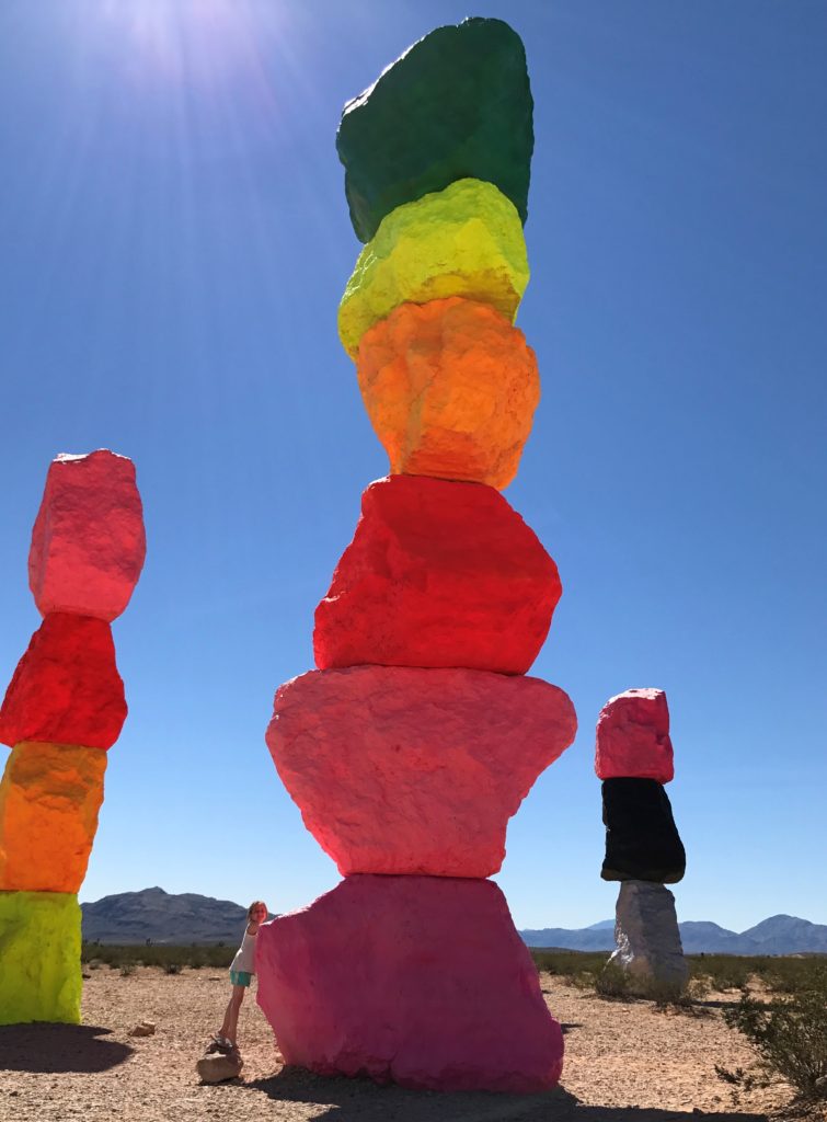 Seven Magic Mountains | Art Display in Las Vegas | Free fun off the Strip | Affordable things to do with kids in Las Vegas
