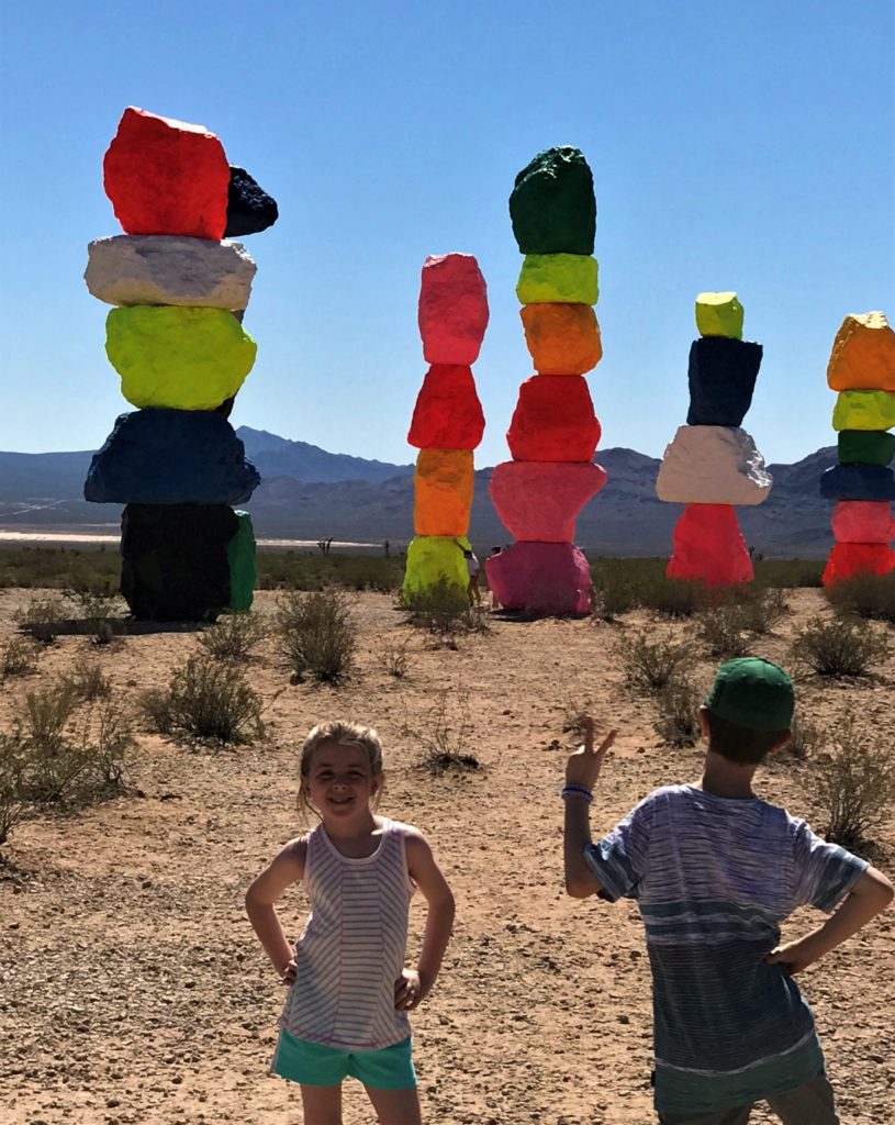 Seven Magic Mountains | Art Display in Las Vegas | Free fun off the Strip | Affordable things to do with kids in Las Vegas
