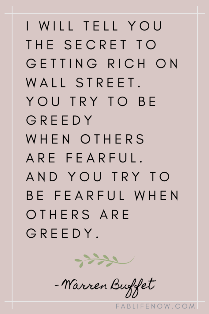 don't invest when you feel greedy