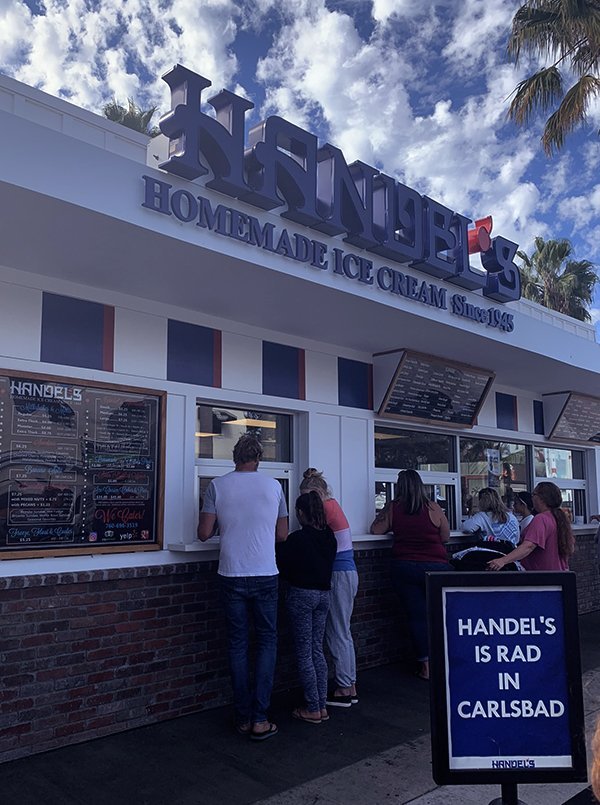 Handel's Homemade Icecream Carlsbad Village California