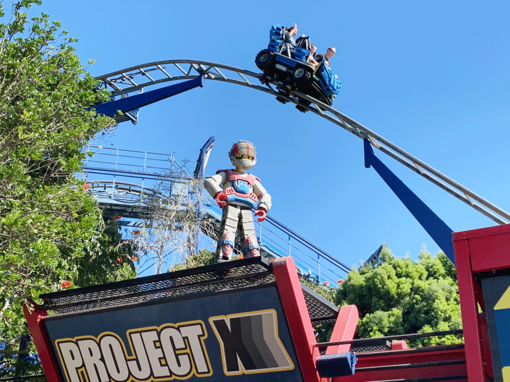 LEGO TECNIC ride at legoland, california.