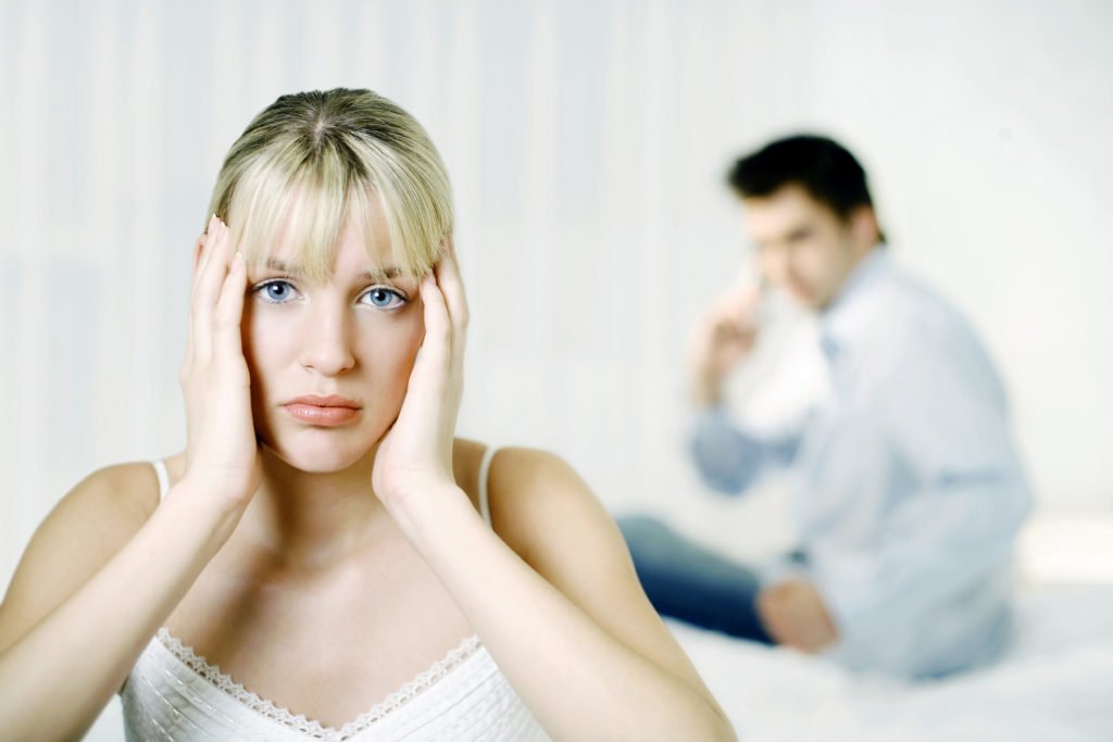 Couple in an unloving relationship, filled with blame and shame
