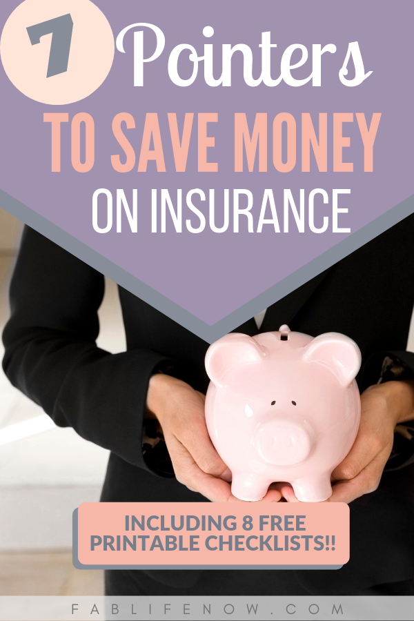 pointers to save money on insurance