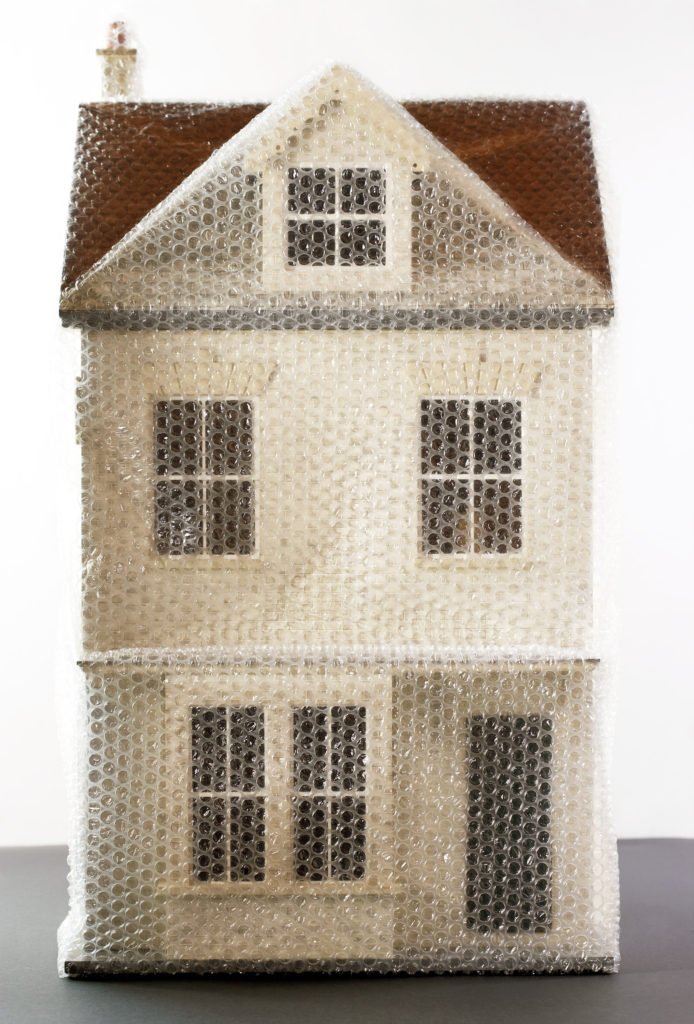 home with bubble wrap, raise deductibles to save on insurance